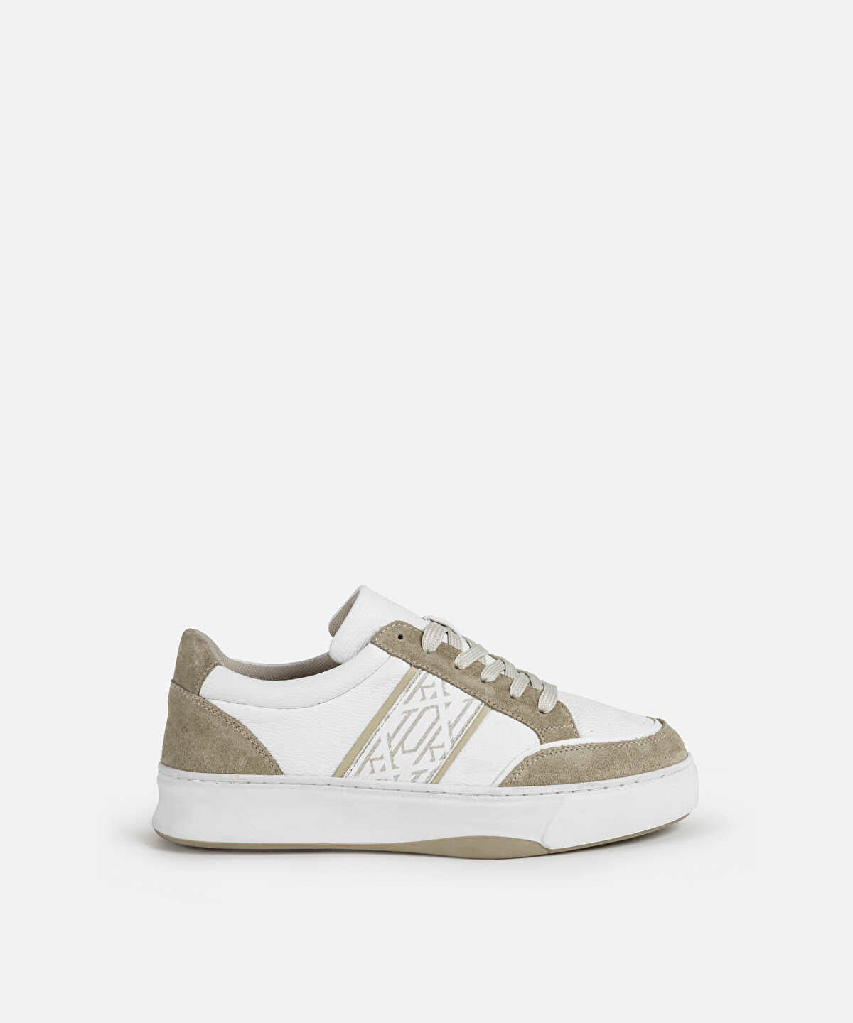 Monogram Pattern Mix Sneakers