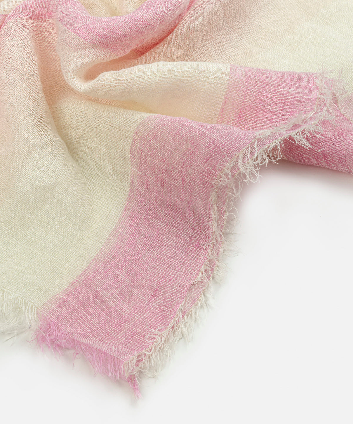 Color Block Linen Shawl