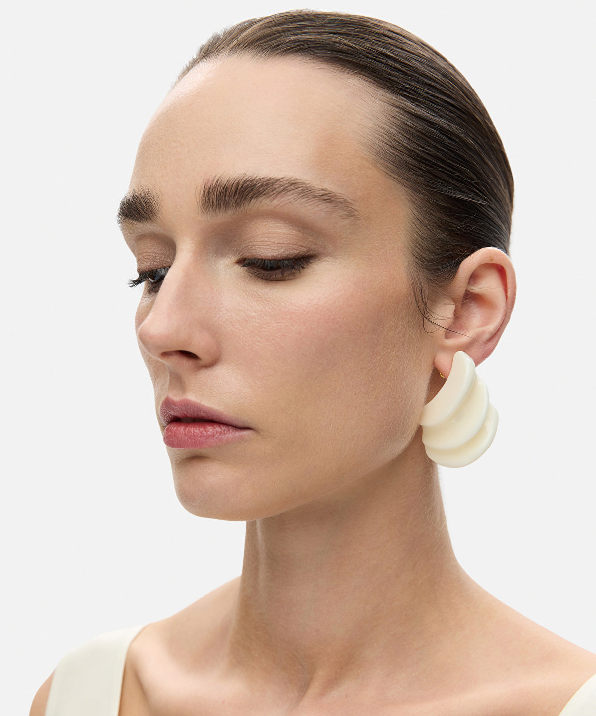 Multi-piece resin earrings