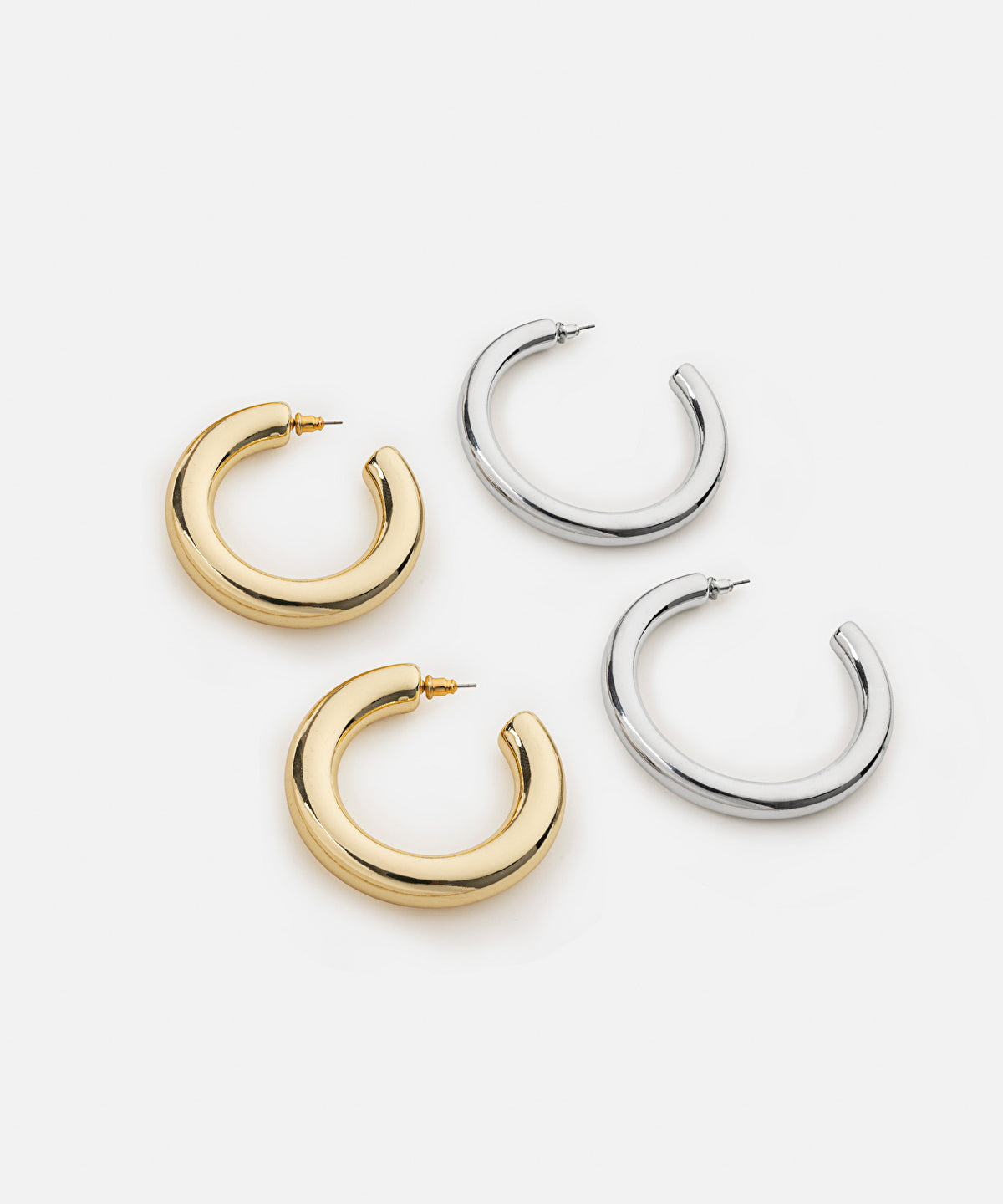 Pack of maxi hoop earrings