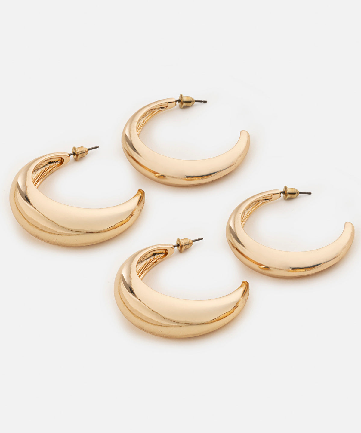Hoop earrings set
