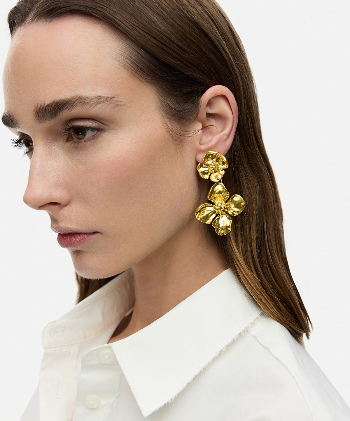 Dangle flower earrings