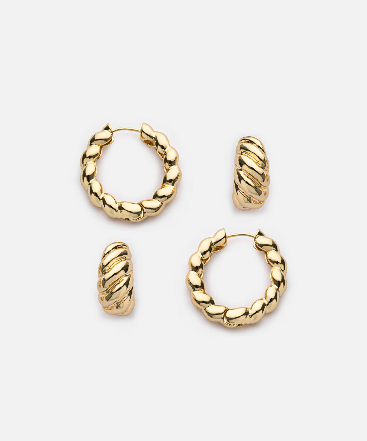Textured earrings set