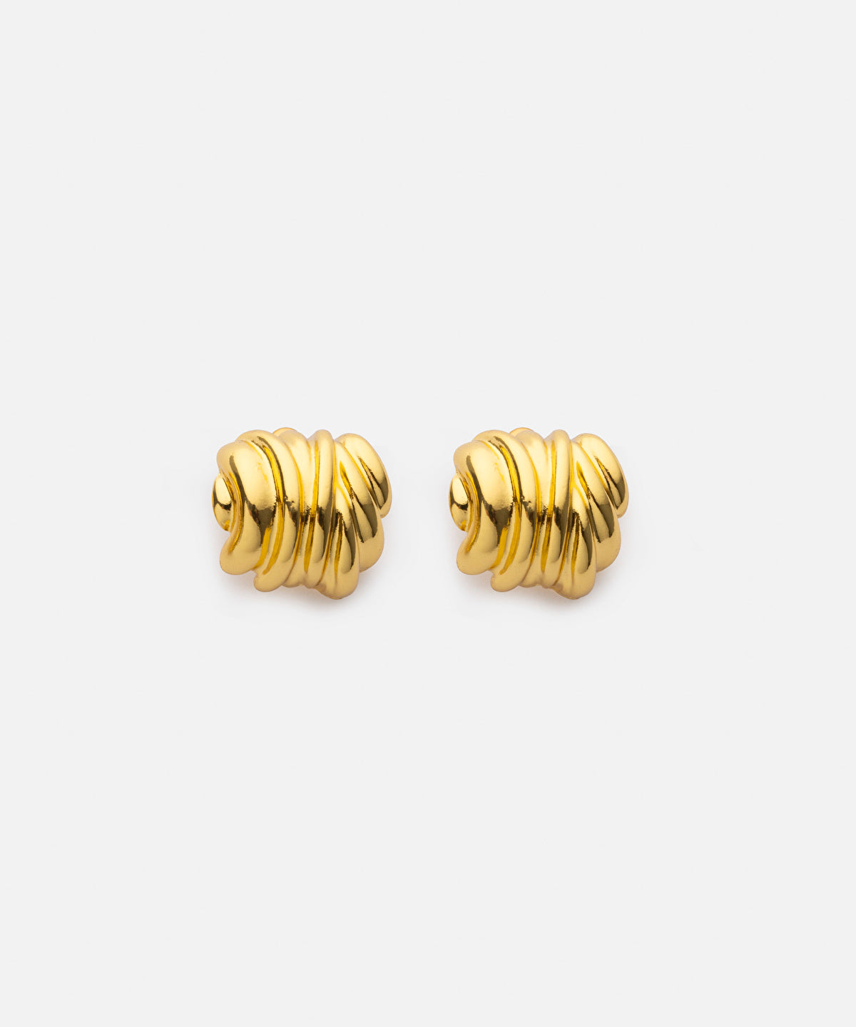Textured metal earrings