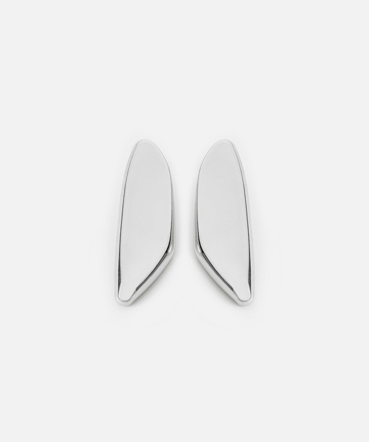 Metal plate earrings