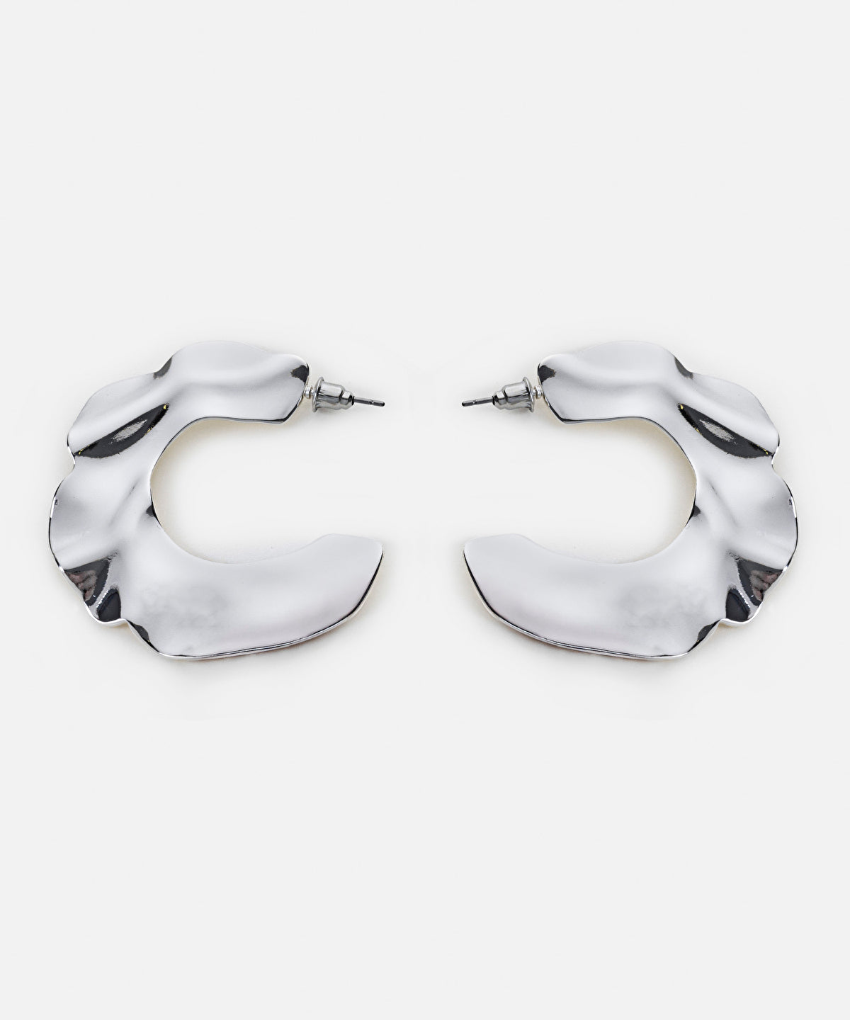 Textured hoop earrings