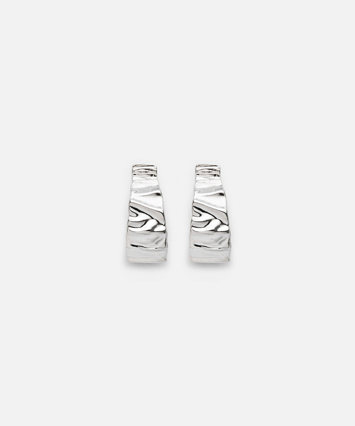 Textured hoop earrings