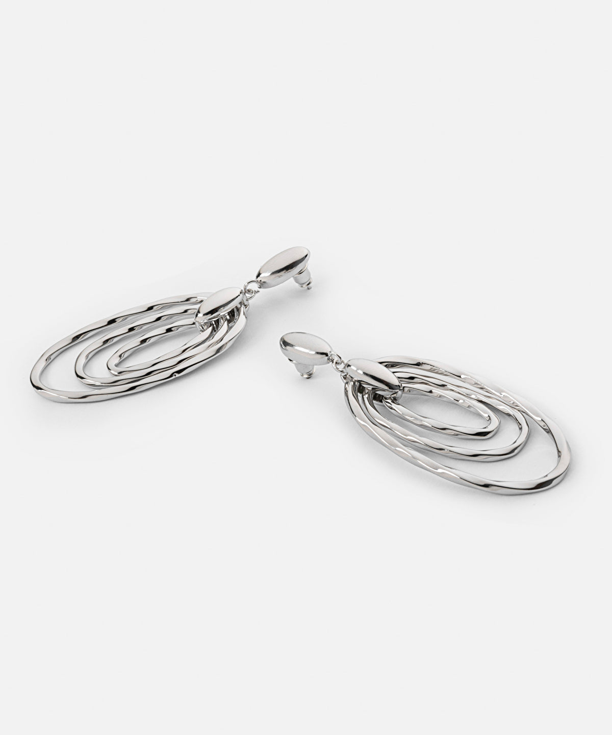 Multi-piece metal earrings