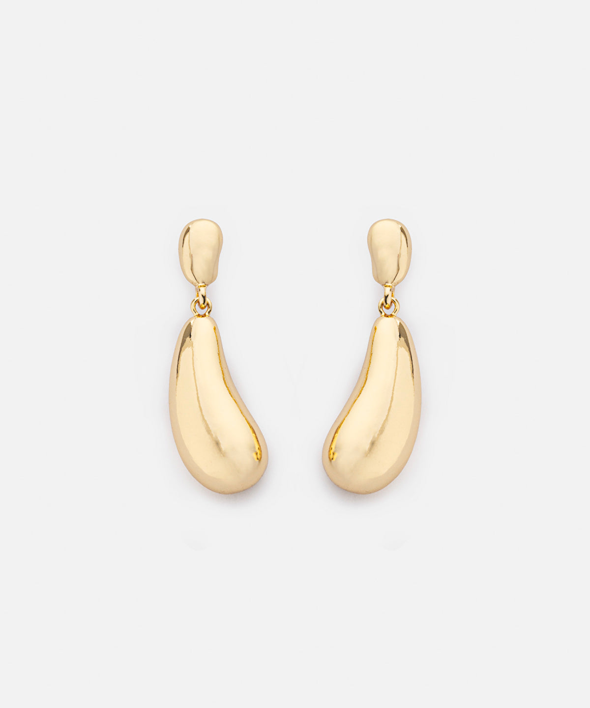 Metal dangle earrings