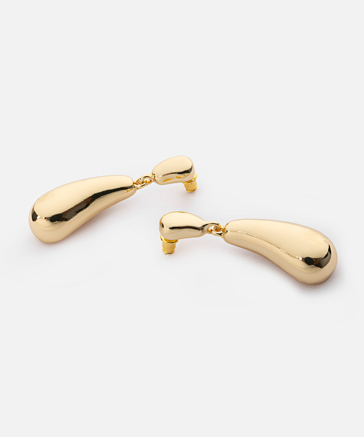 Metal dangle earrings