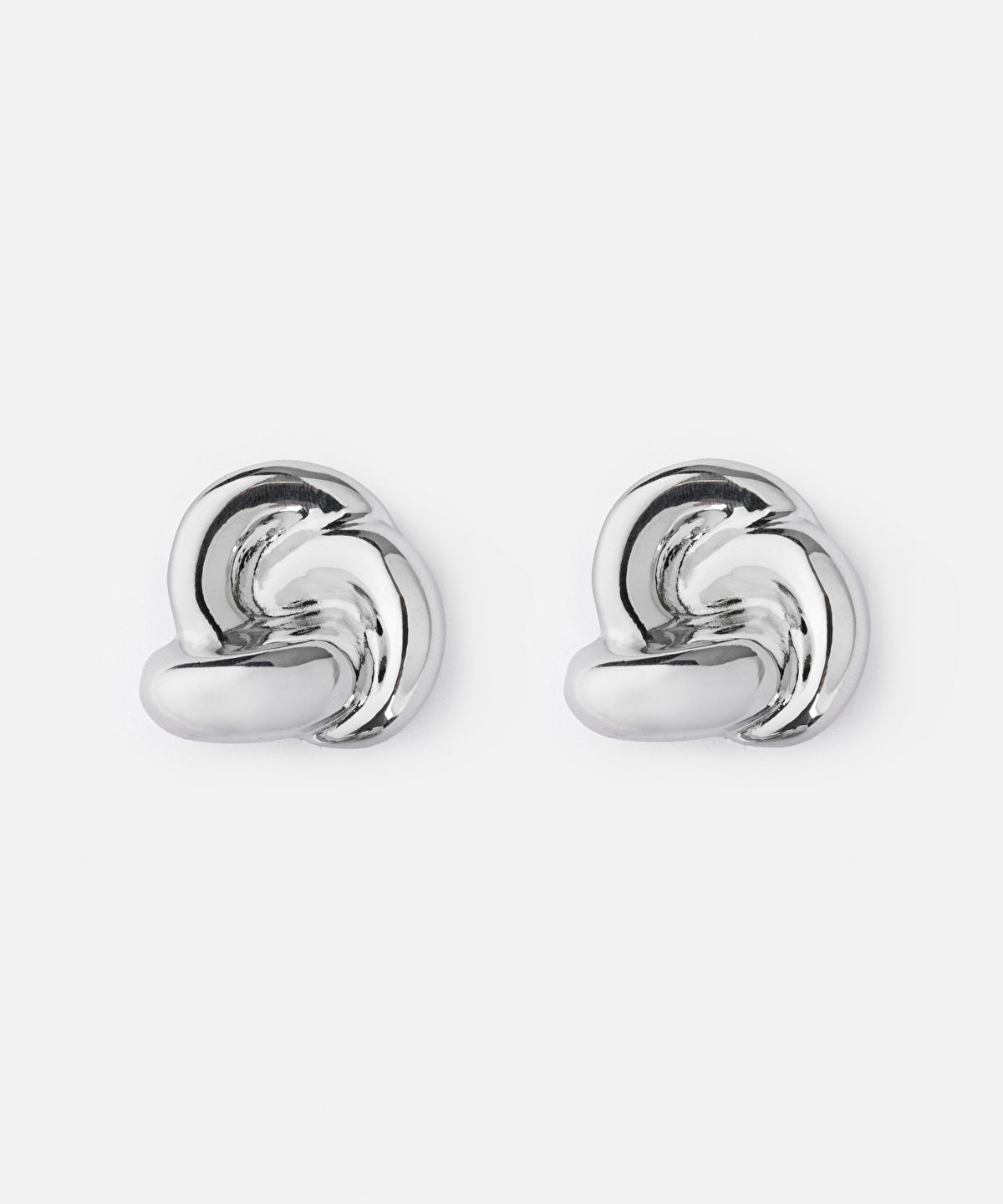 Spiral metal earrings