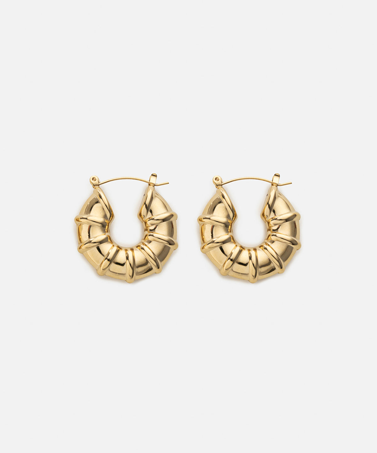 Stainless steel hoop earrings