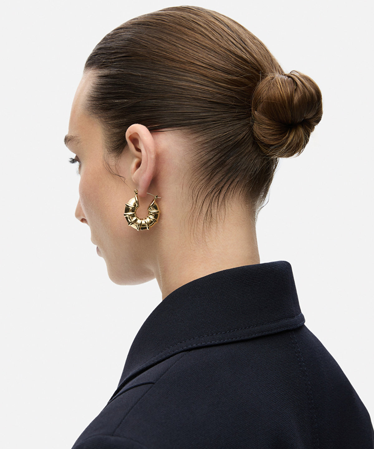 Stainless steel hoop earrings