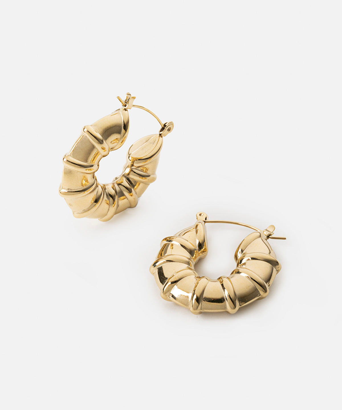Stainless steel hoop earrings