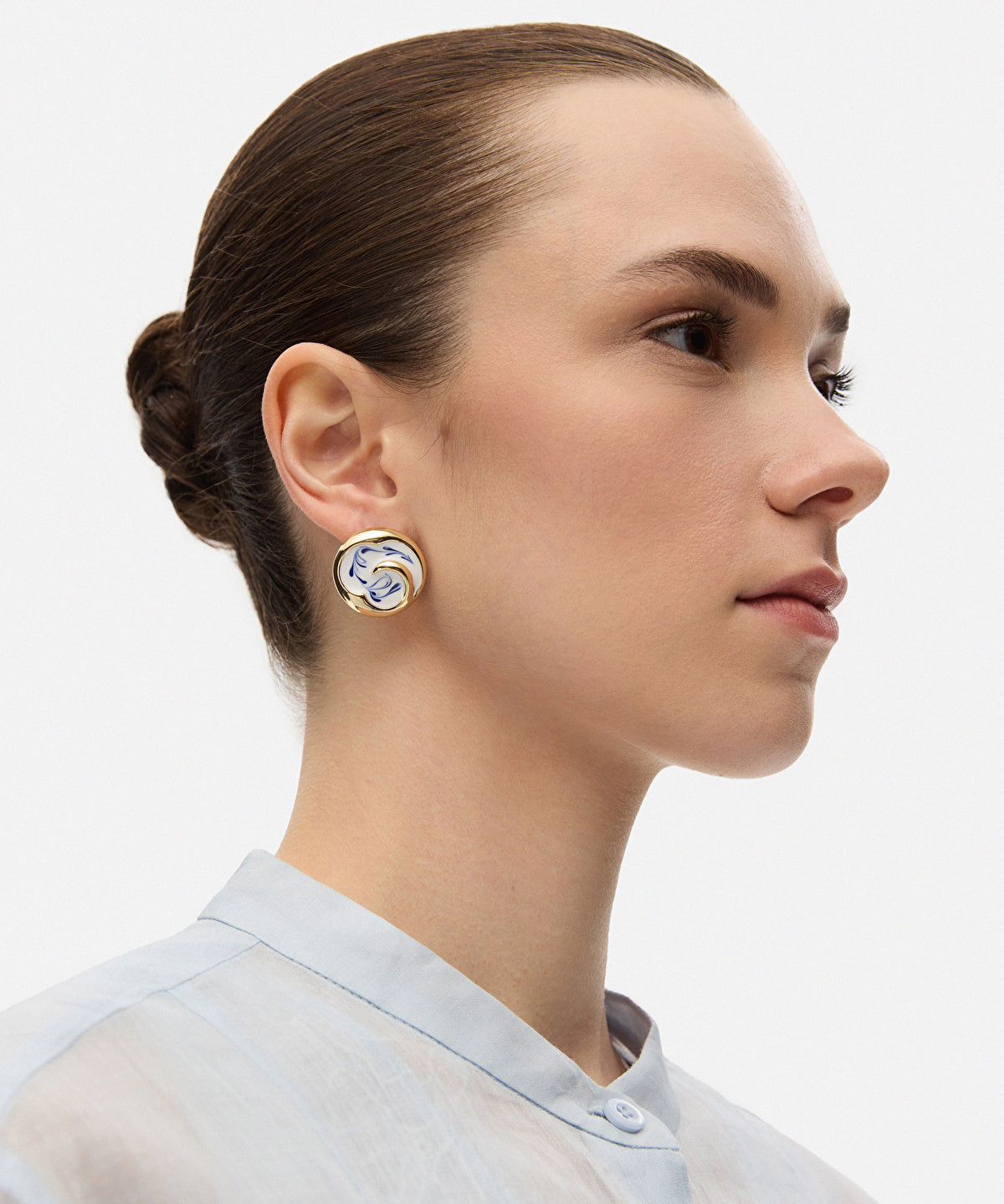 Spiral-Effect Earrings