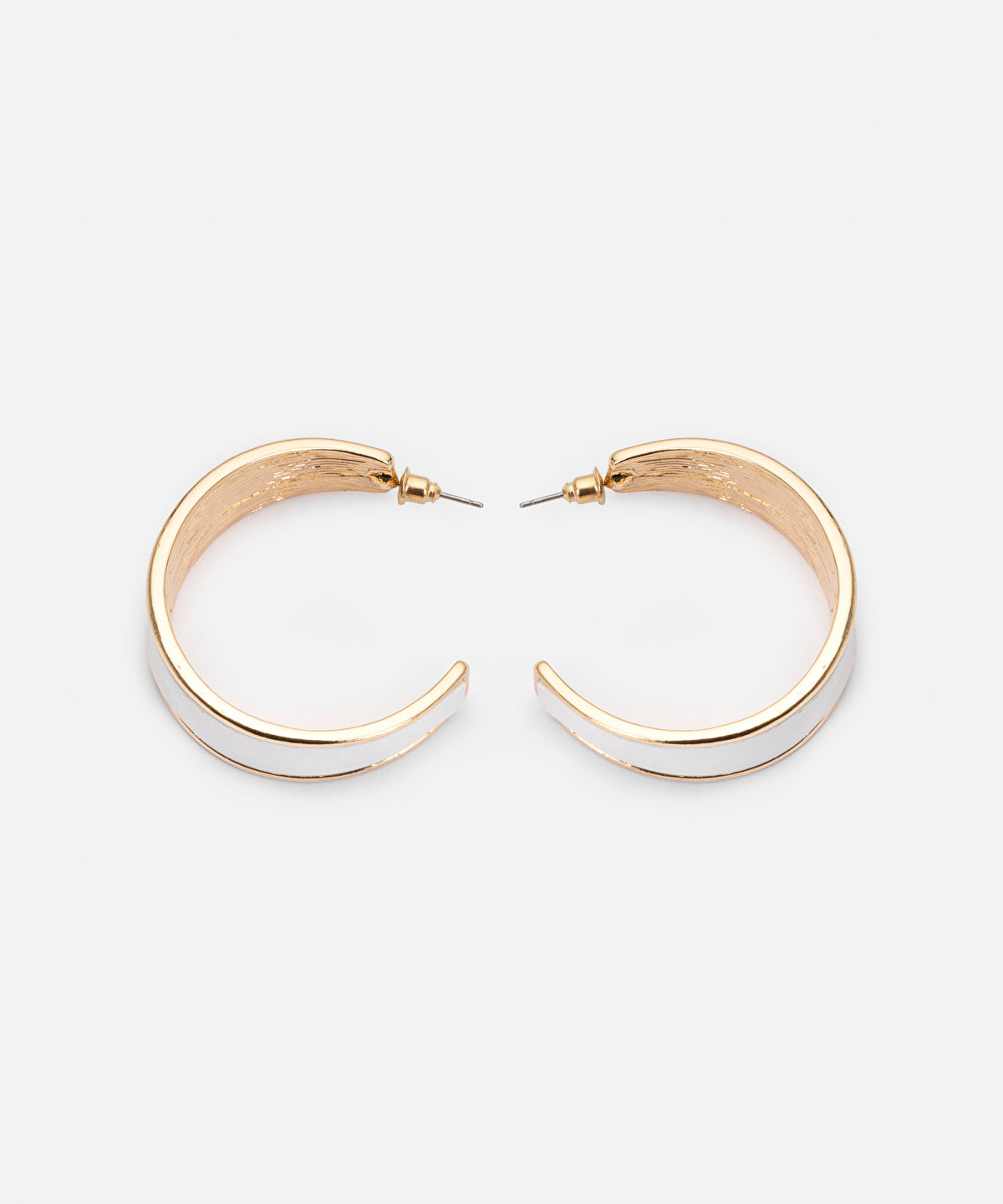 Contrast Hoop Earrings