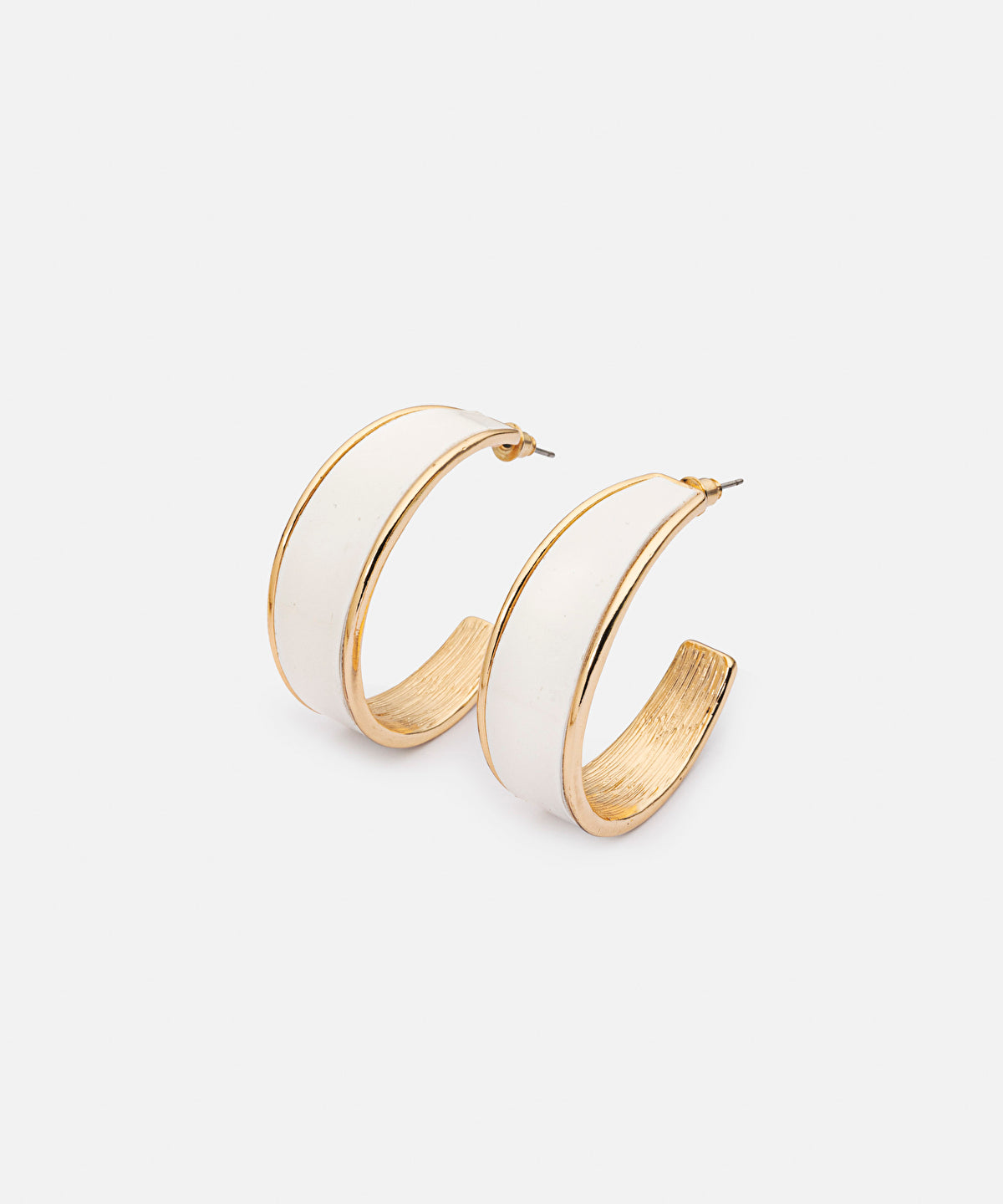 Contrast Hoop Earrings