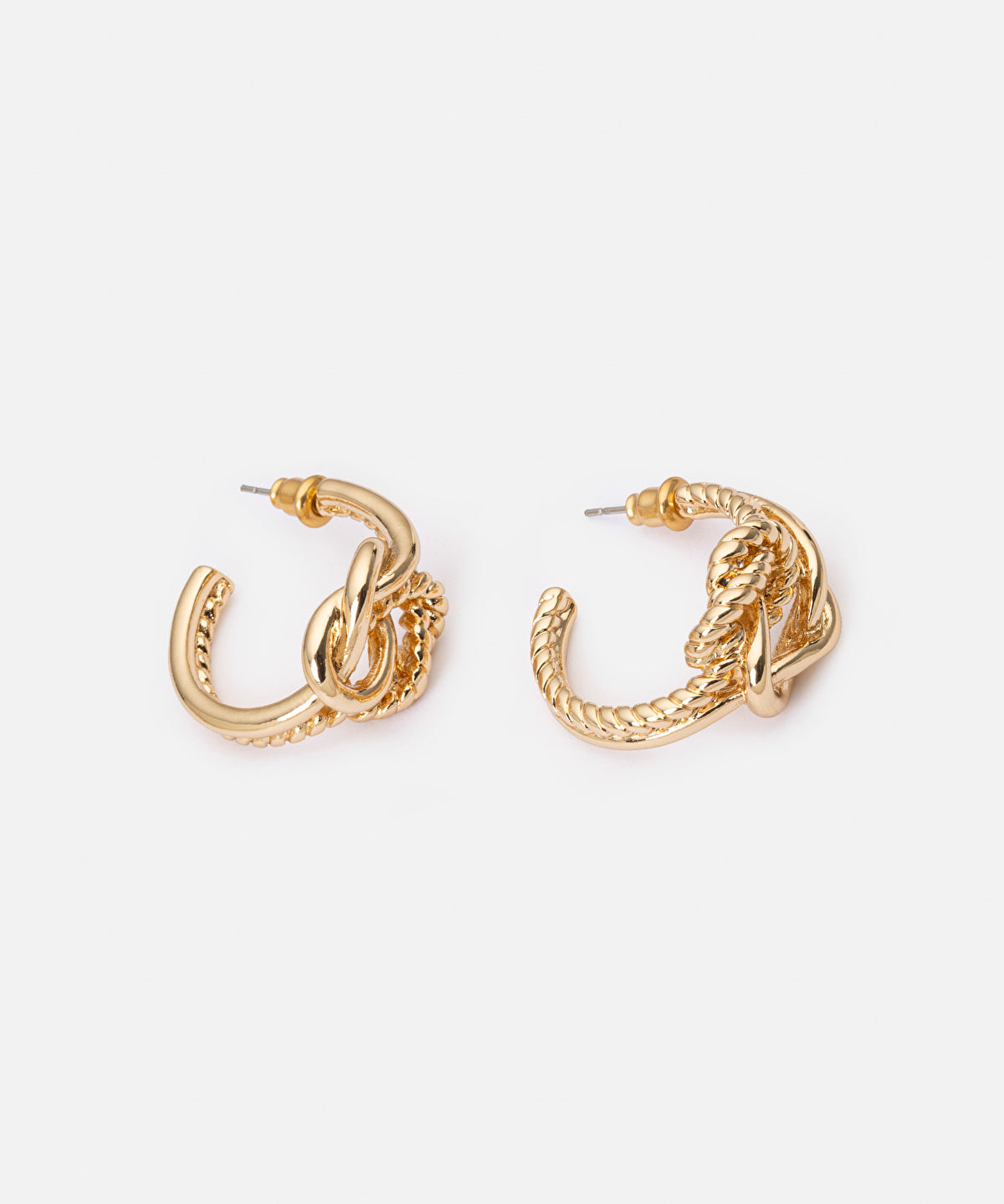 Knot Hoop Earrings