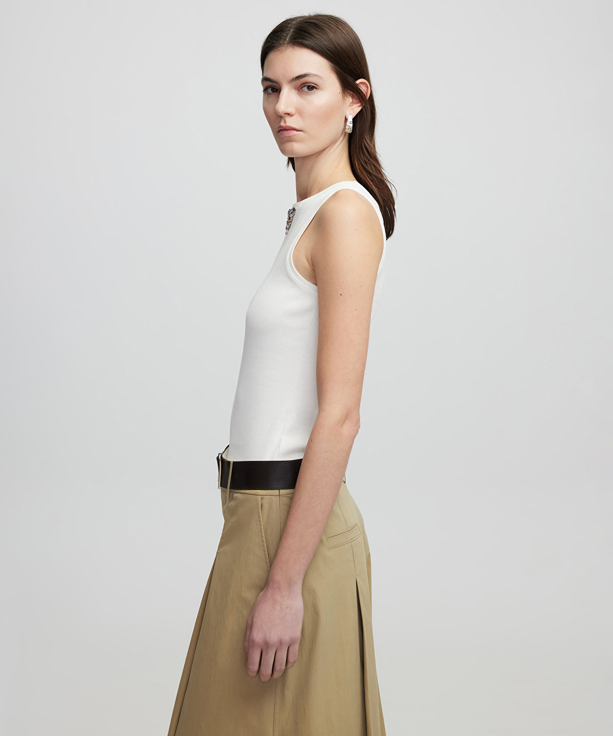 T-shirt with stone embellishments