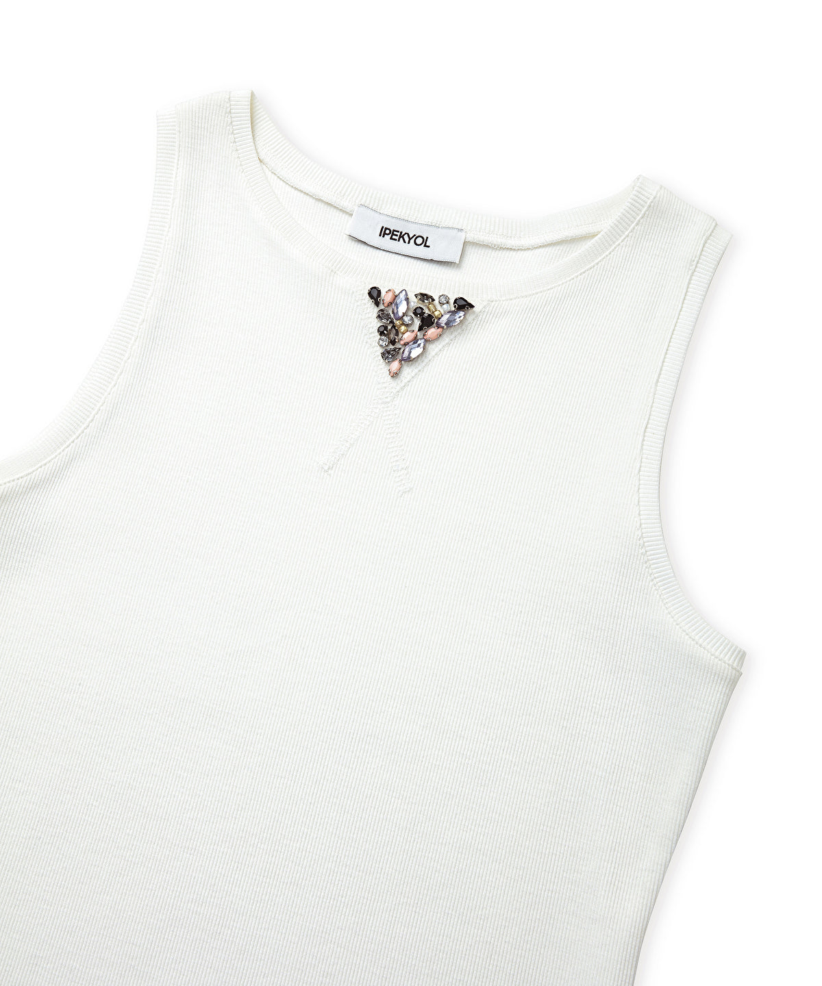 T-shirt with stone embellishments