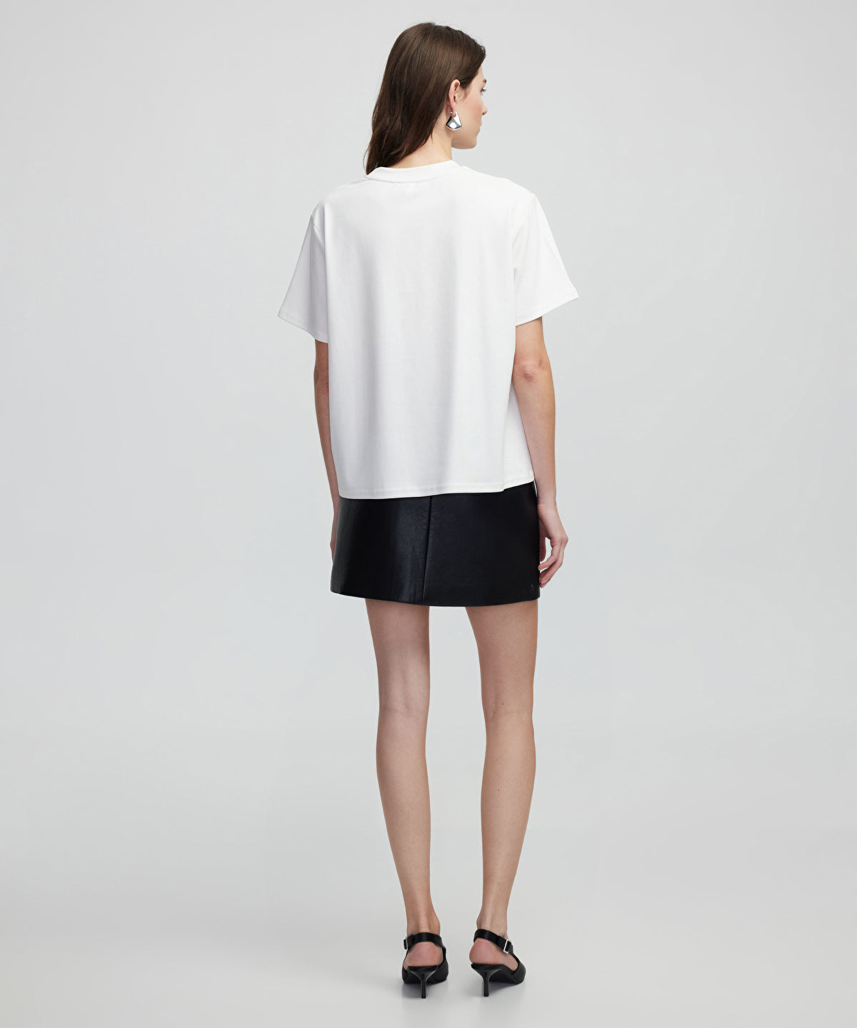 Zoomed T-Shirt With Rhinestones