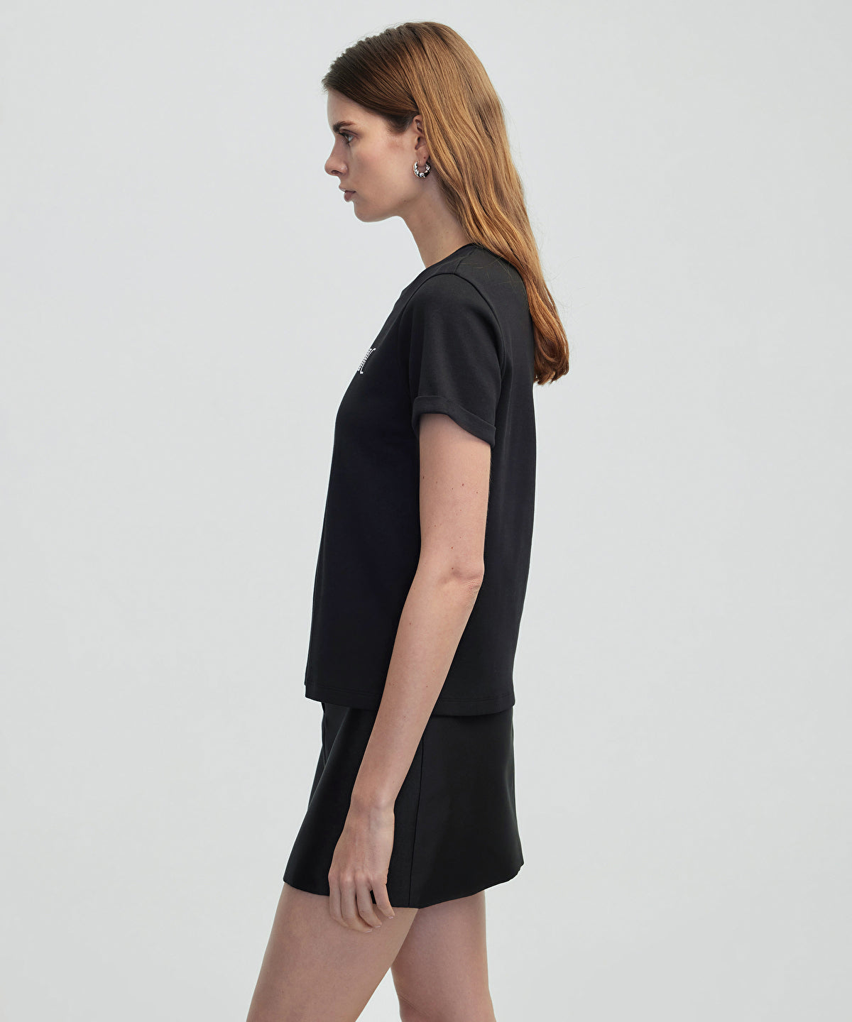 Slogan Embroidered T-Shirt