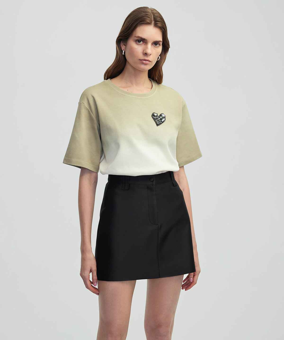 Gradient T-Shirt With Applique