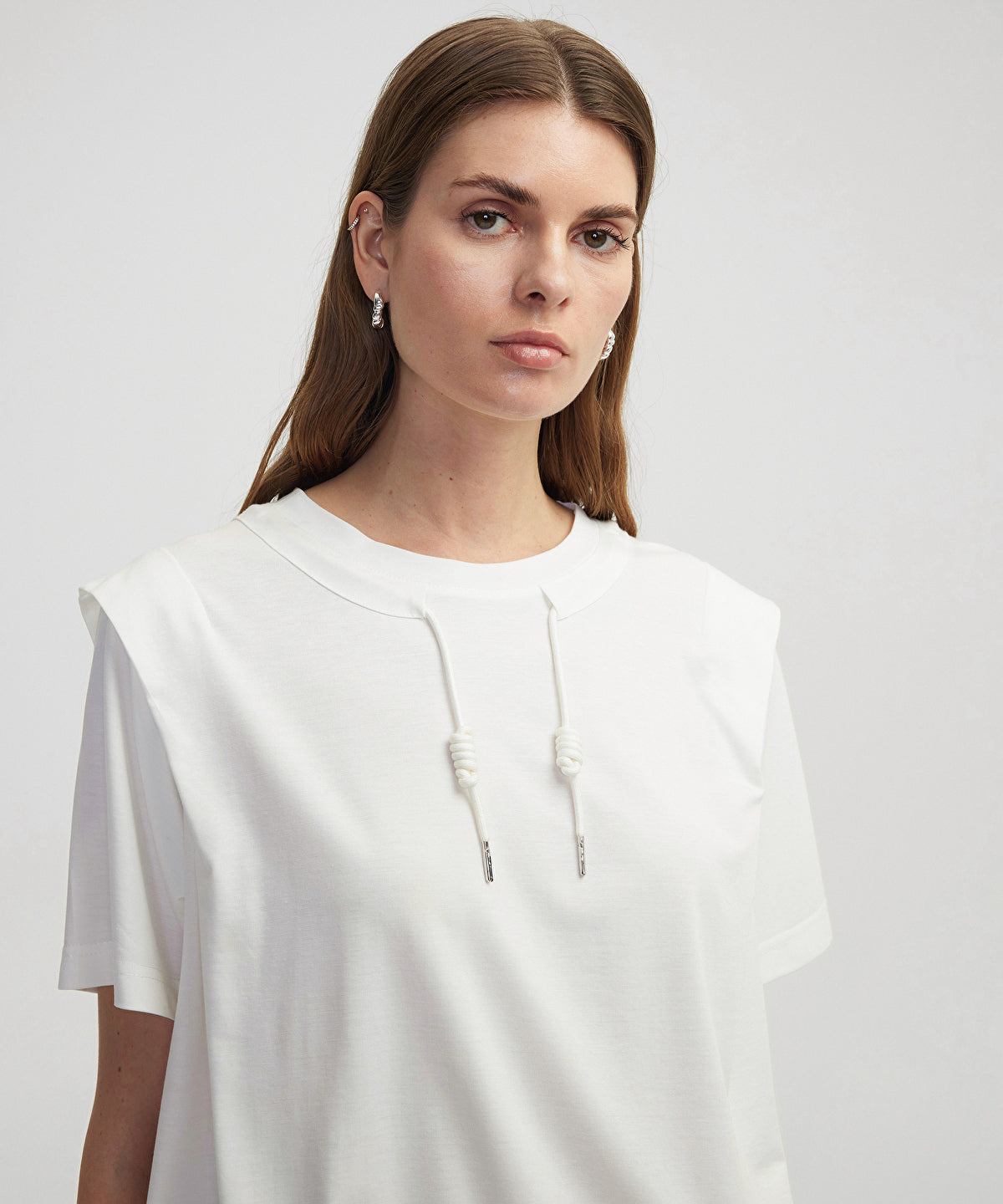 T-Shirt With Adjustable Hem