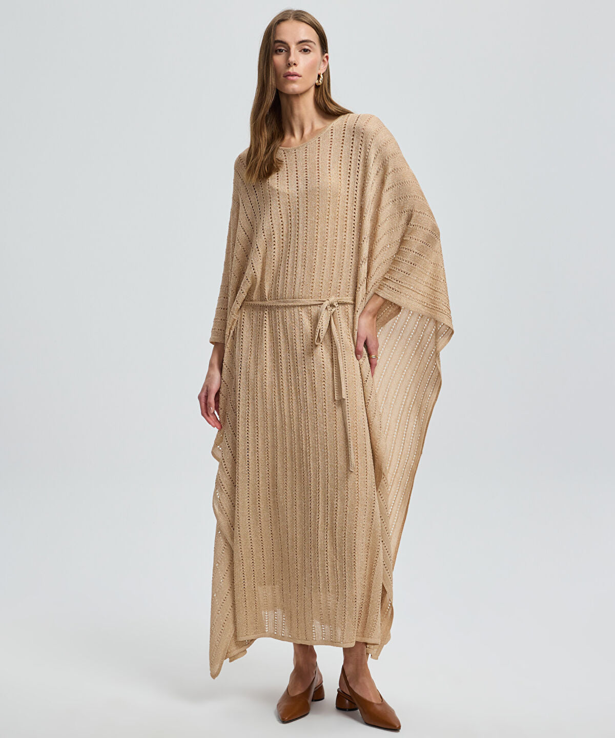 Batwing Sleeve Knit Dress