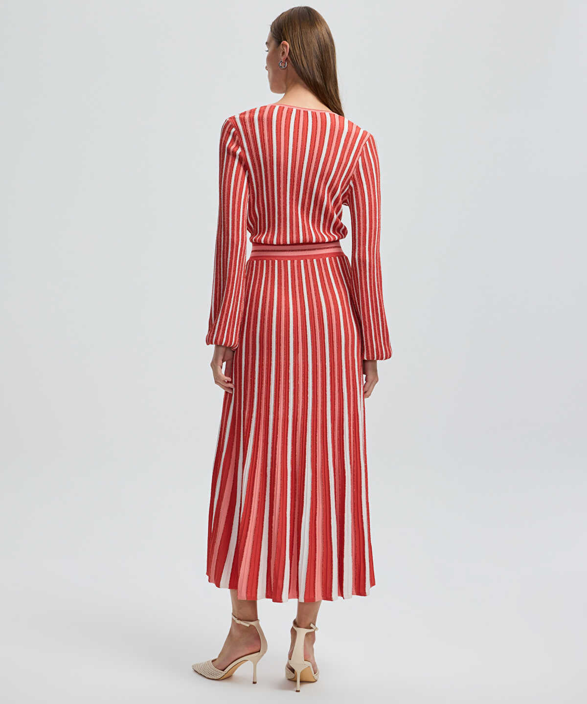 Lurex Thread Wrap Dress
