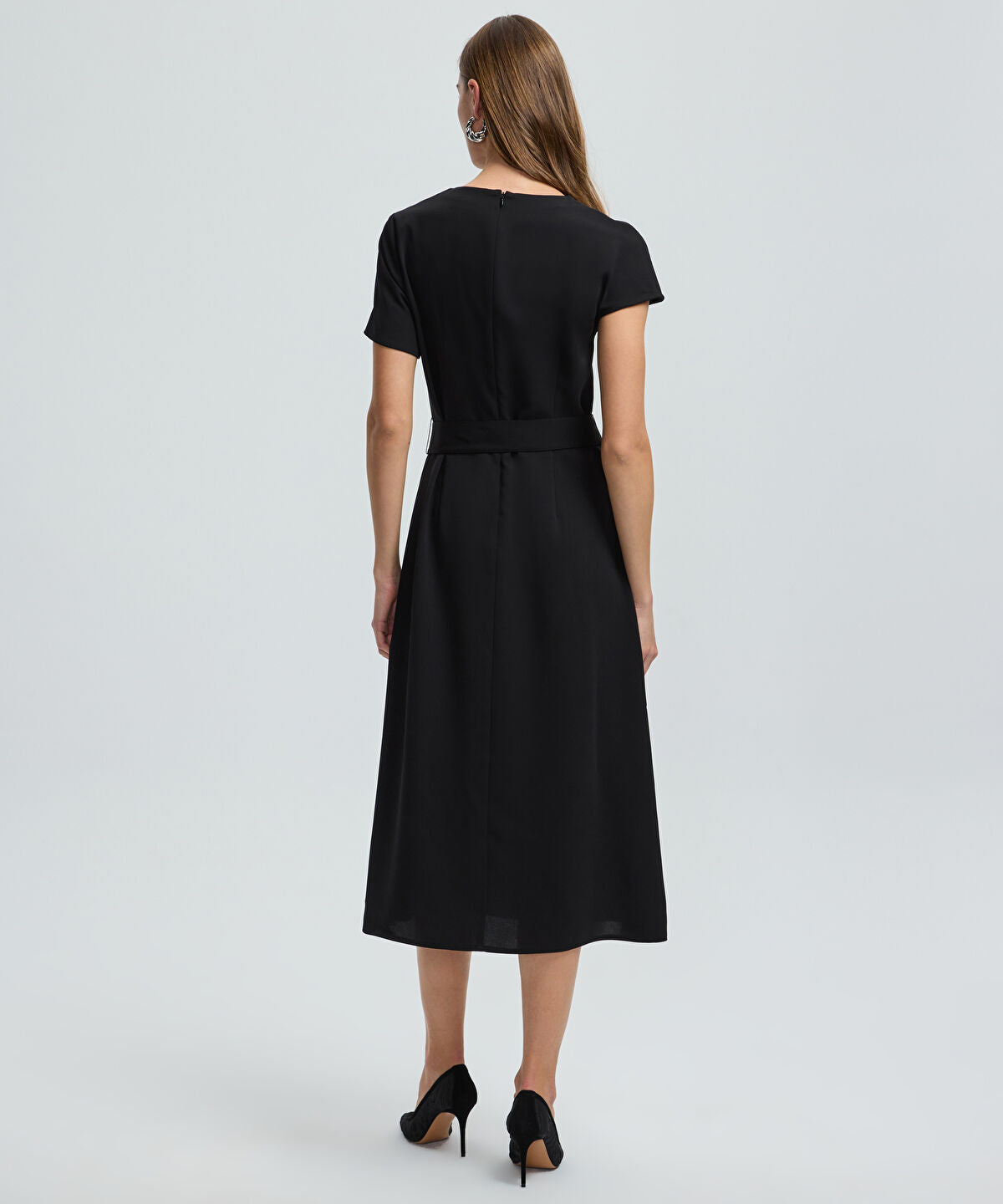 Belted Cutout Dress