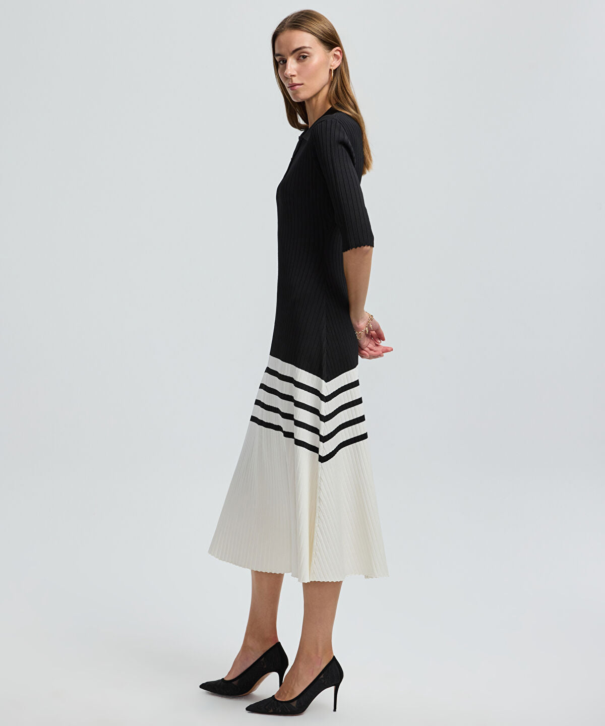 Color-Block Knit Dress