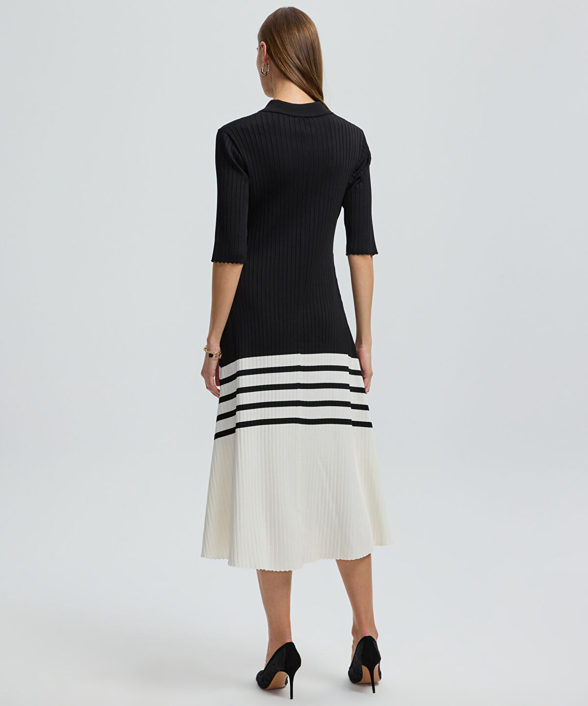 Color-Block Knit Dress