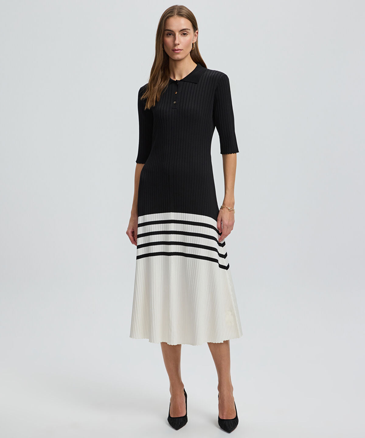 Color-Block Knit Dress
