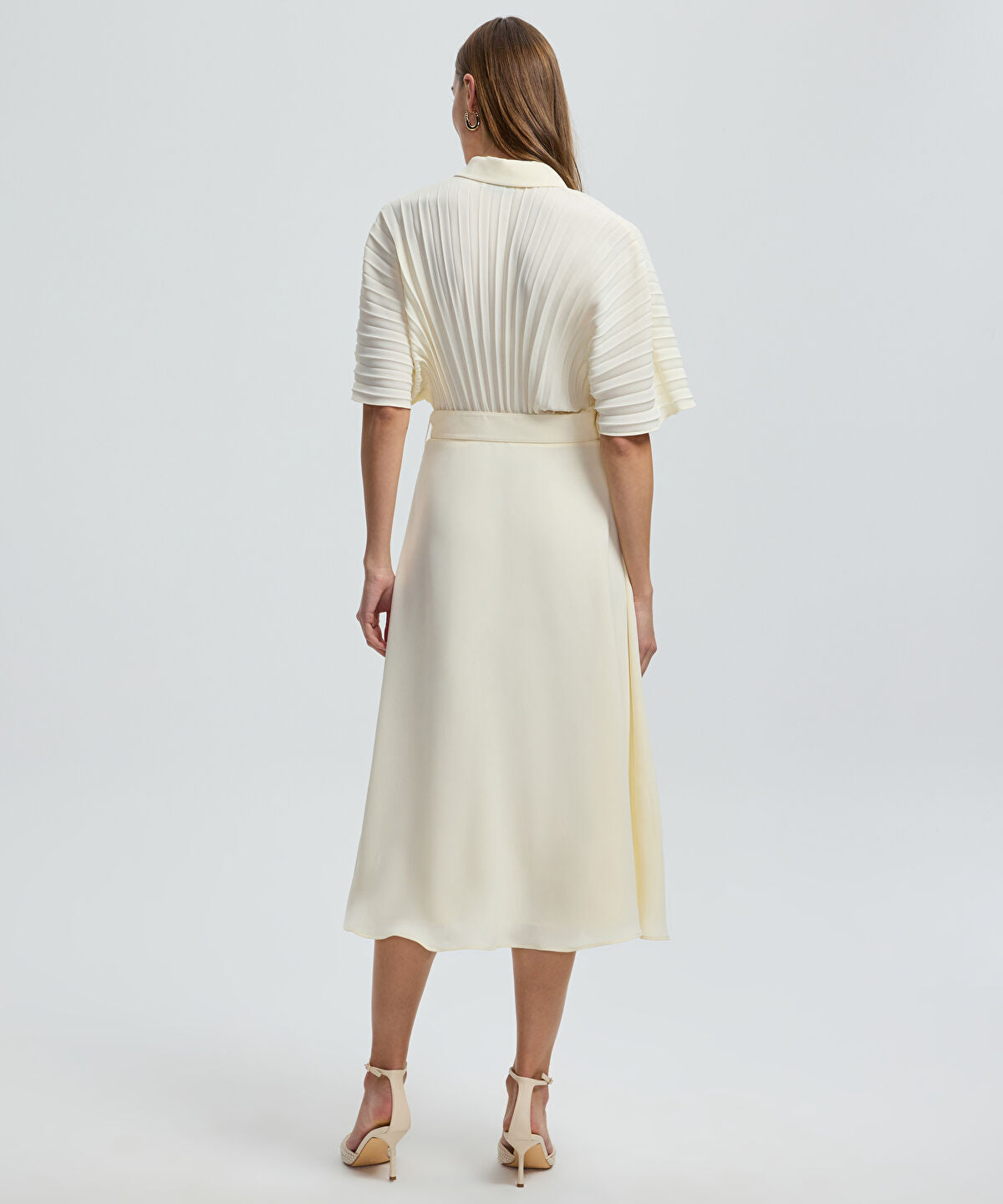 Pleated Midi Dress