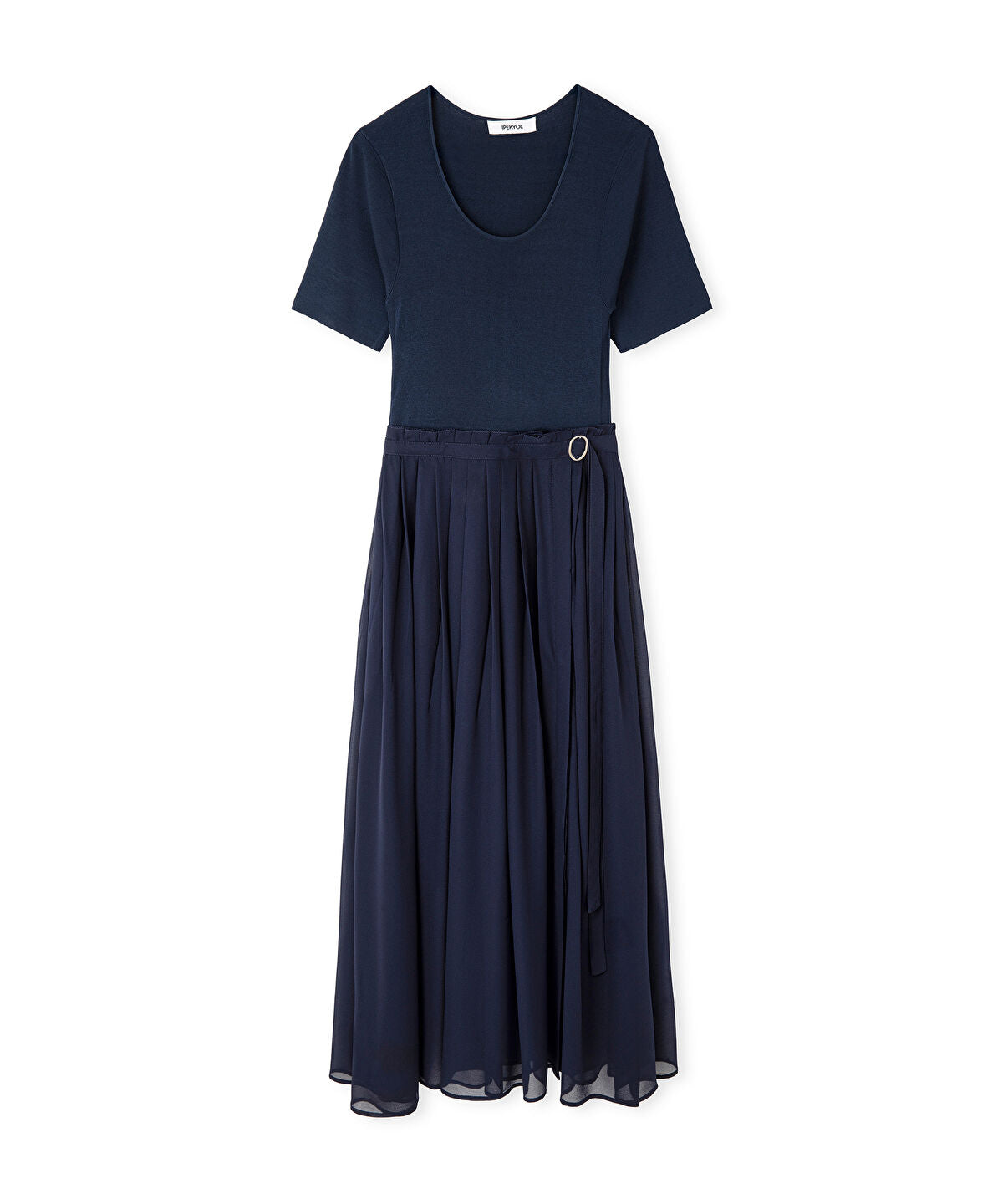Belted Combination Dress