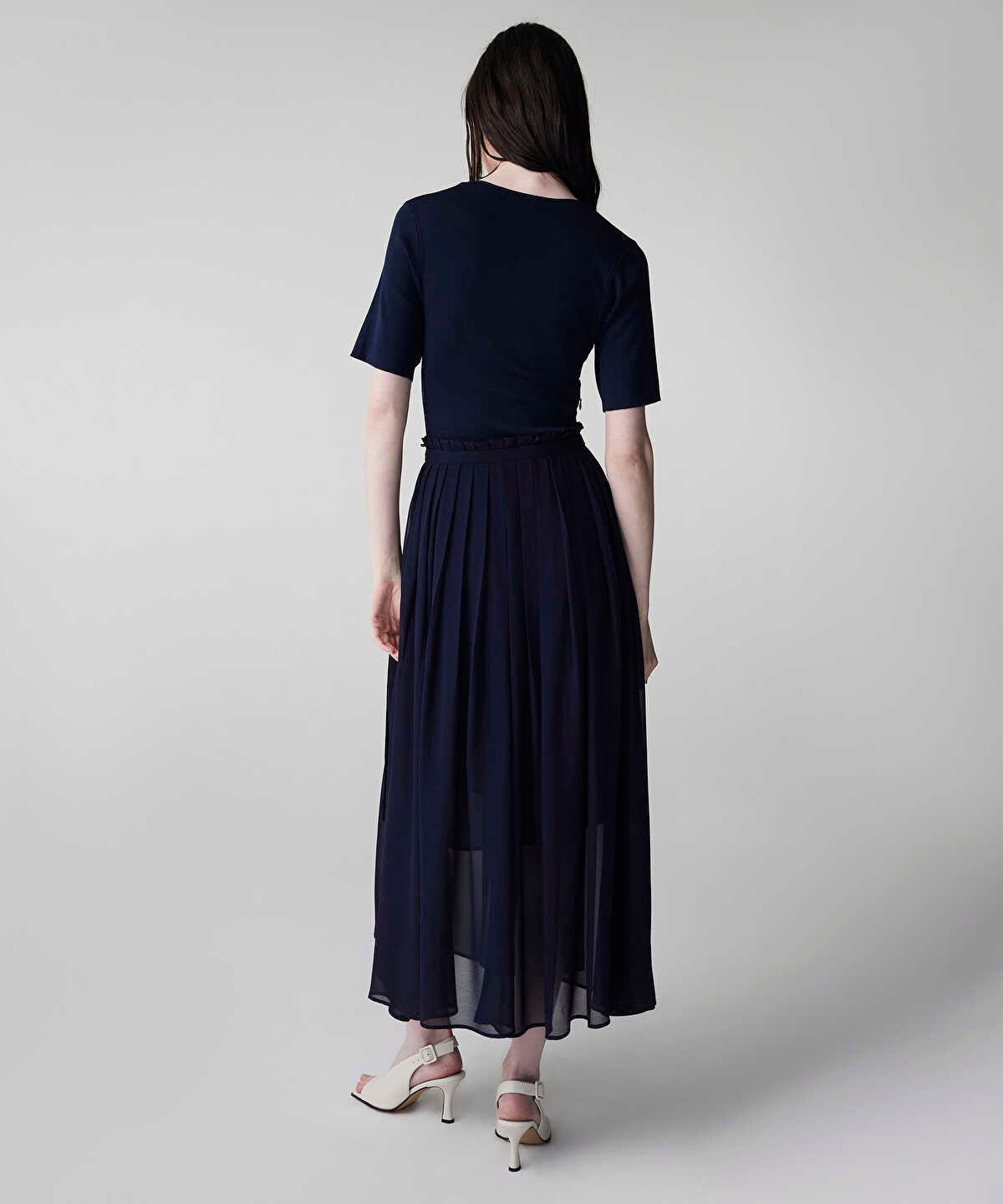 Belted Combination Dress