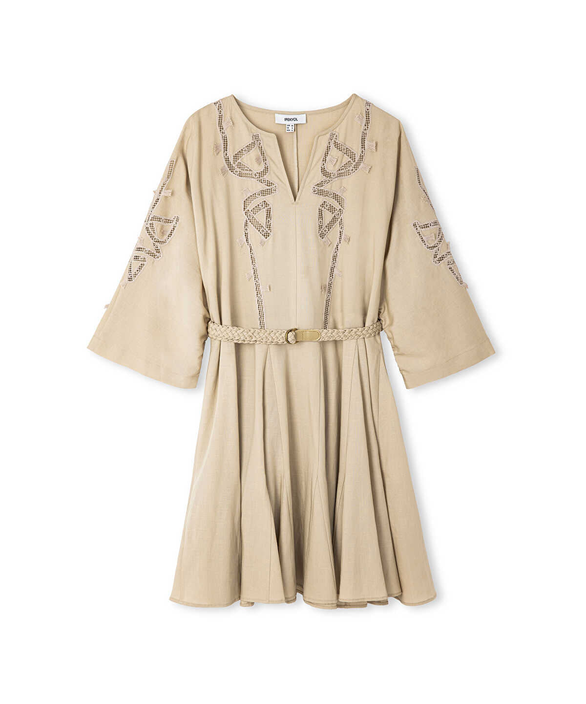 Embroidered Cutout Dress
