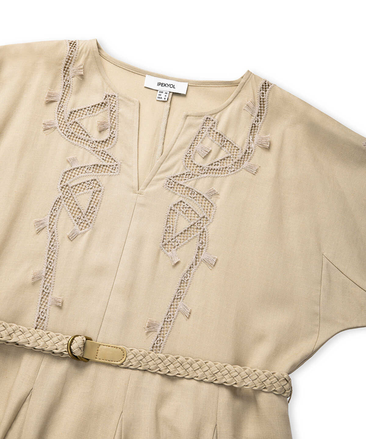 Embroidered Cutout Dress