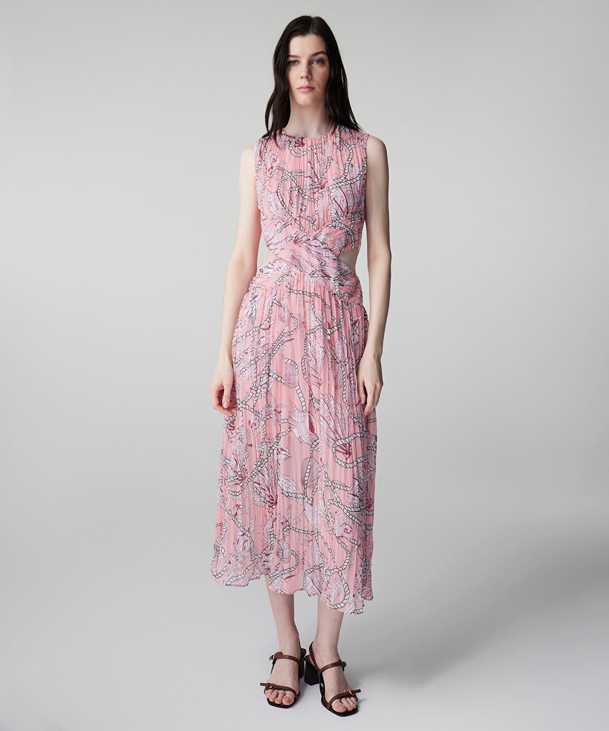 Printed Cutout Dress
