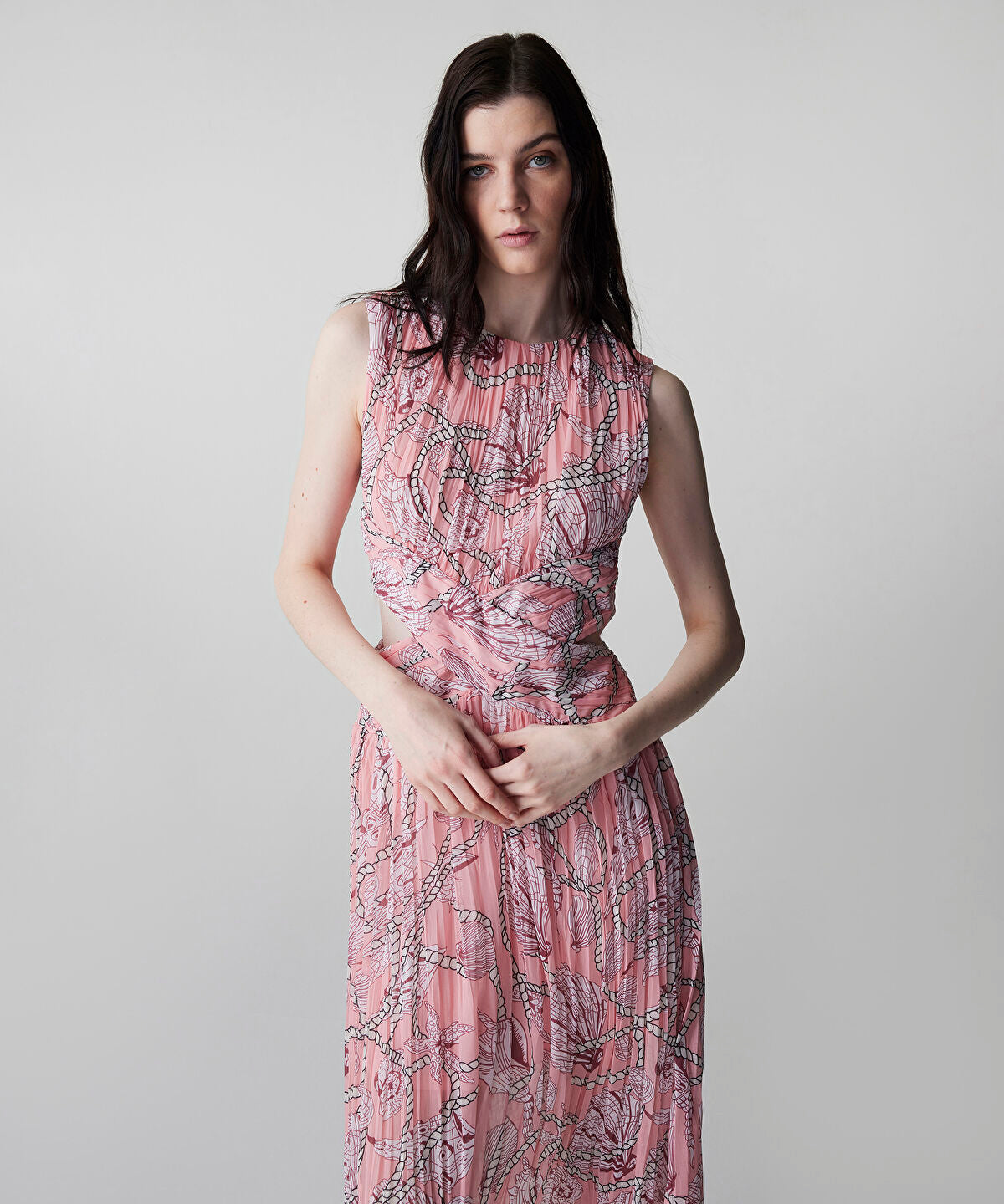 Printed Cutout Dress