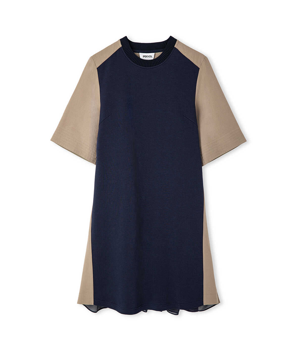 Color-Block Mixed Dress