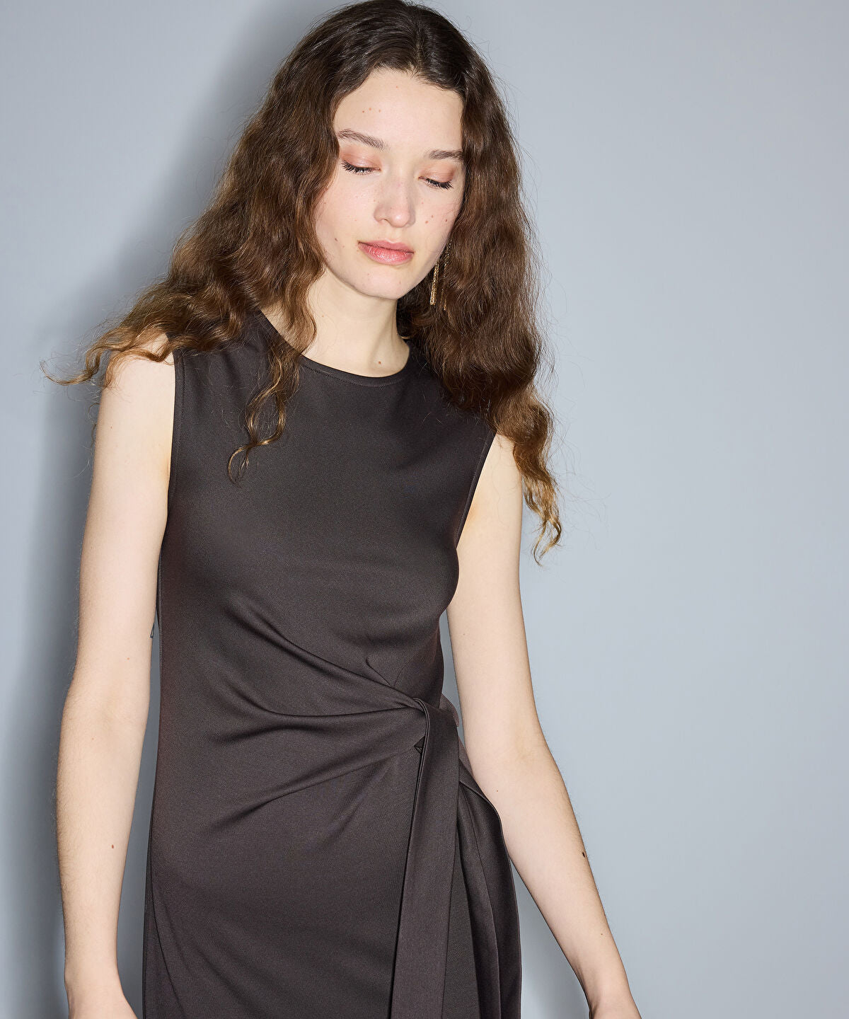 Tie-Waist Midi Dress