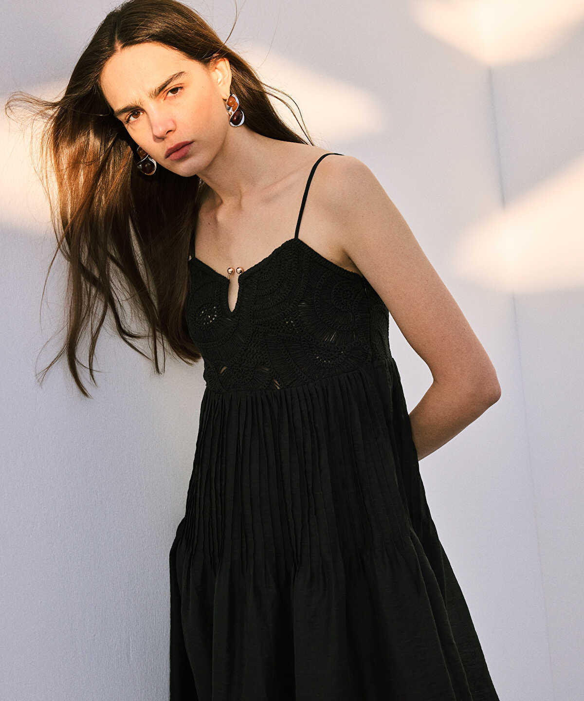 Crochet-Panel Dress