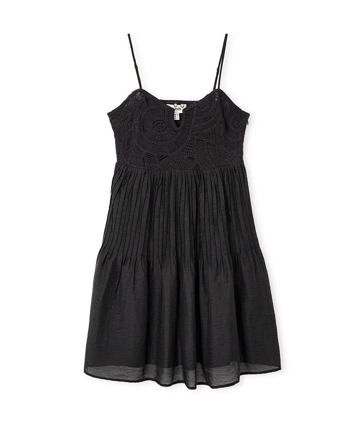 Crochet-Panel Dress