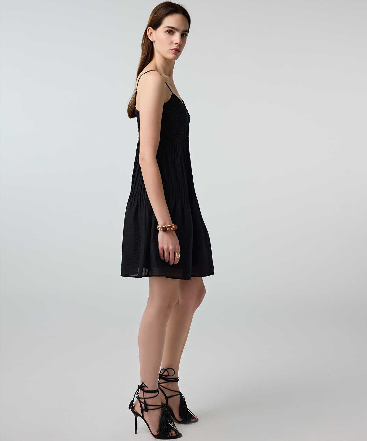 Crochet-Panel Dress