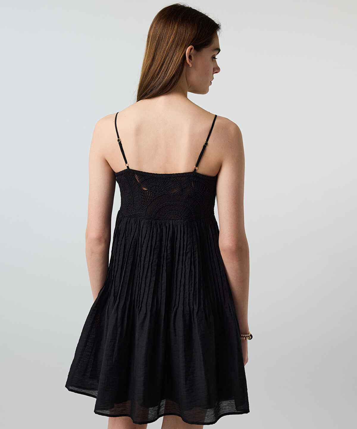 Crochet-Panel Dress