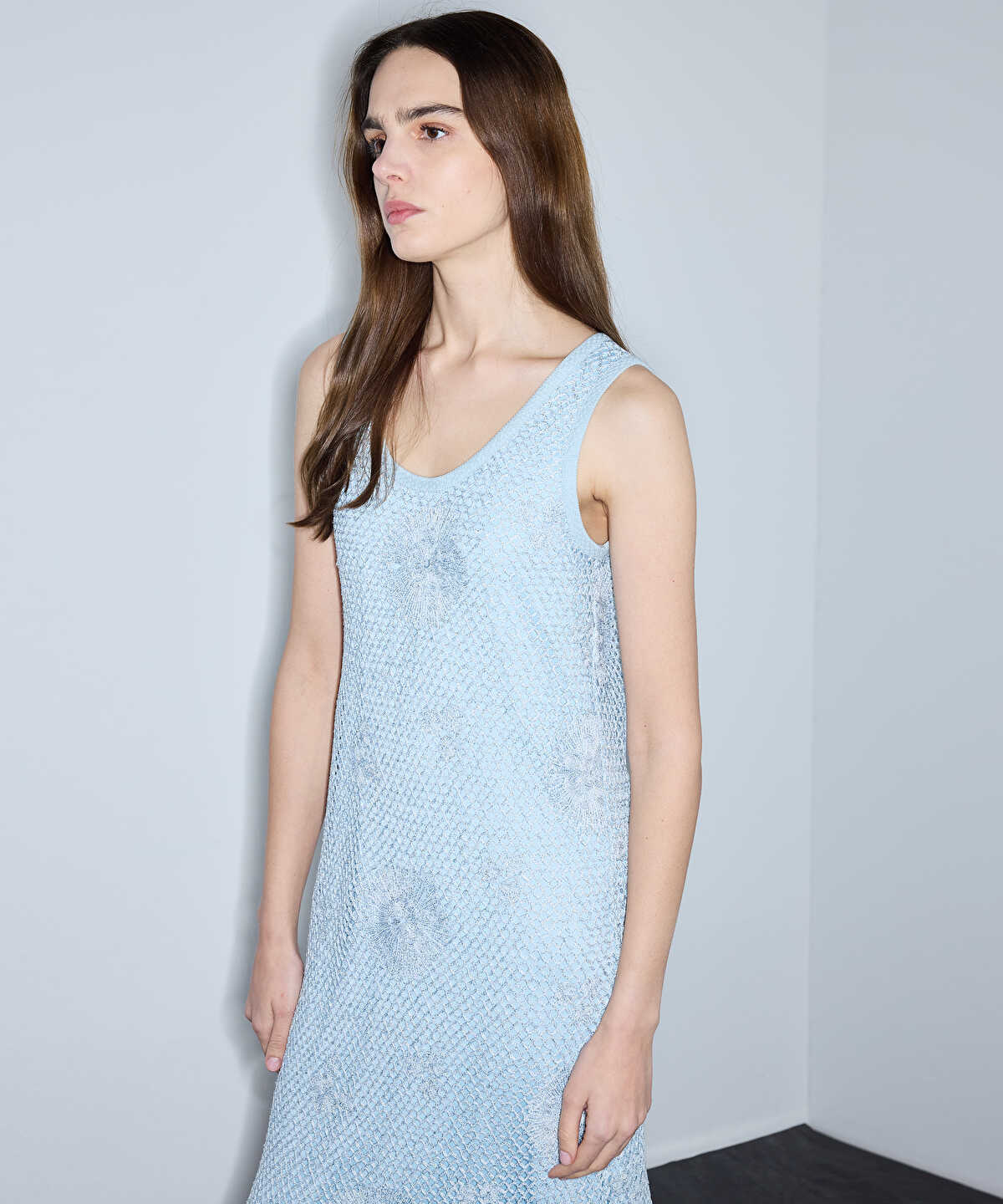Open-Knit Crochet Dress