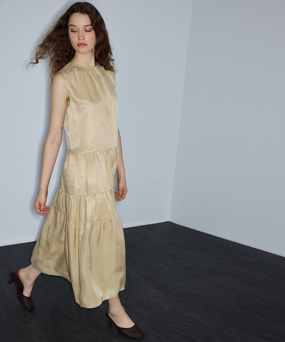 Tiered Midi Dress