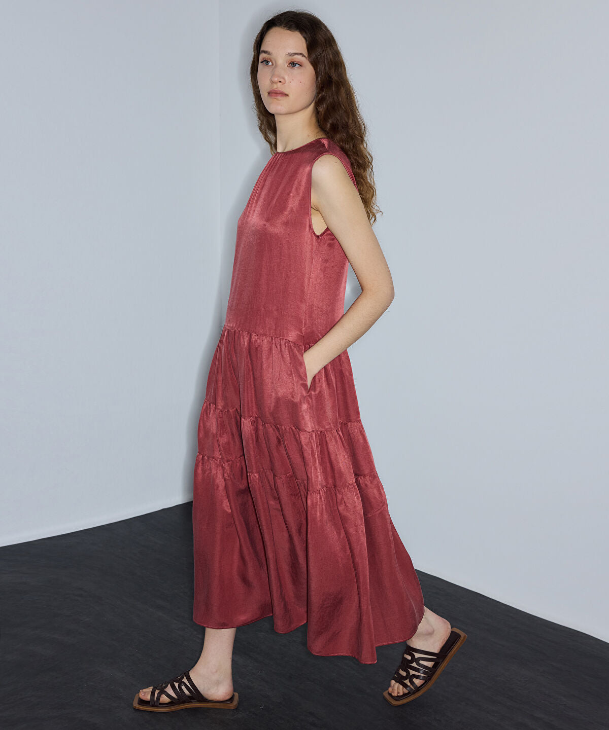 Tiered Midi Dress